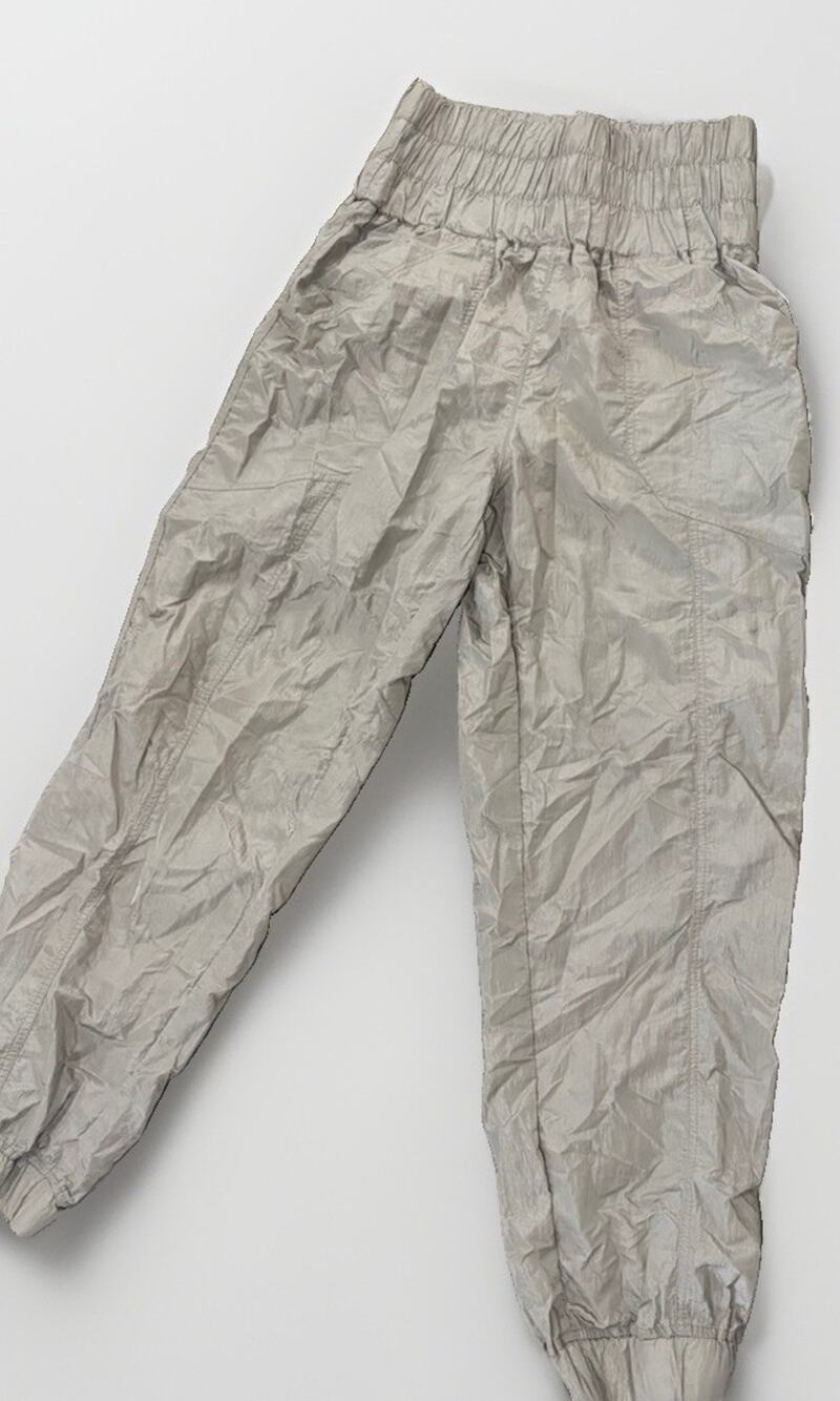 GiGiO USA Women’s Beige Solid Jogger Pants Regular Size S Elastic Waist